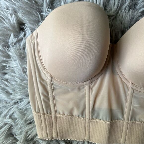 Wacoal Red Carpet Long Line bustier bra top women’s size 34DDD - Picture 4 of 10